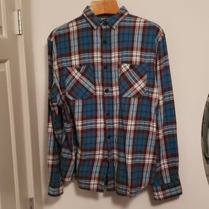 Coleman Plaid Flannel Mens Long Sleeve Shirt